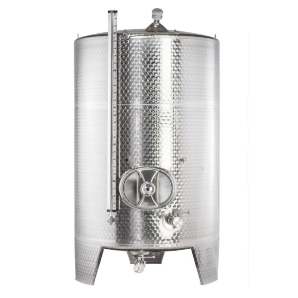 Serbatoio di stoccaggio riscaldabile/raffreddabile da 3000 litri in acciaio inox 304, nuovo di fabbrica.