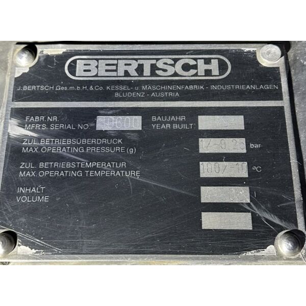 Serbatoio di stoccaggio da 41300 litri in acciaio inox 316