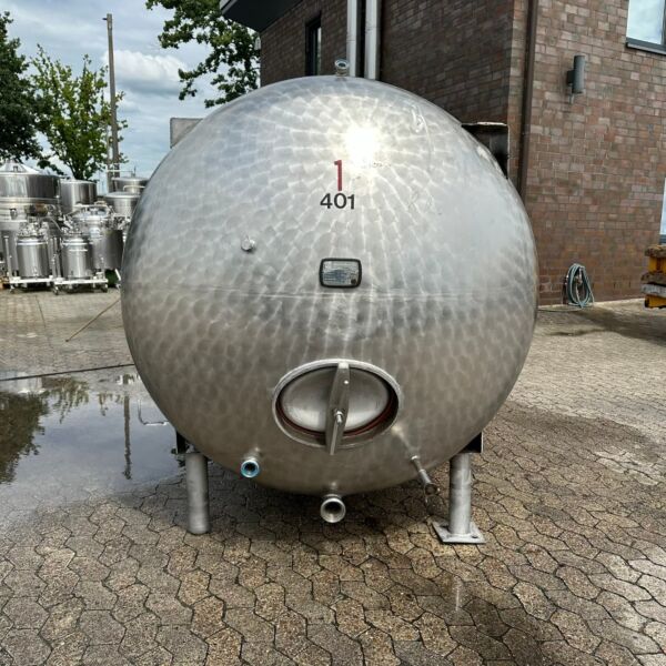 6200 liter horizontal pressure tank, Aisi 304