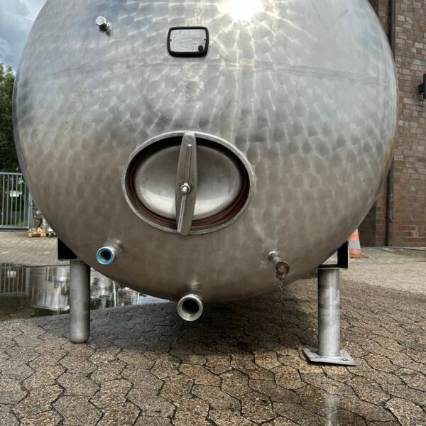 6200 liter horizontal pressure tank, Aisi 304