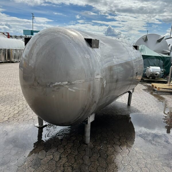 6200 liter horizontal pressure tank, Aisi 304