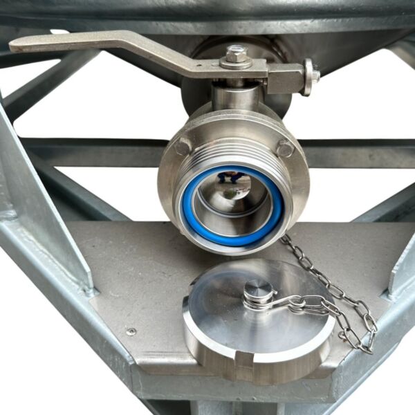 Serbatoio da 1000 litri in acciaio inox 304 (con foro manuale aggiuntivo)