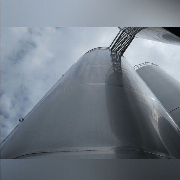 130000 Liter isolierter Lagertank aus V2A