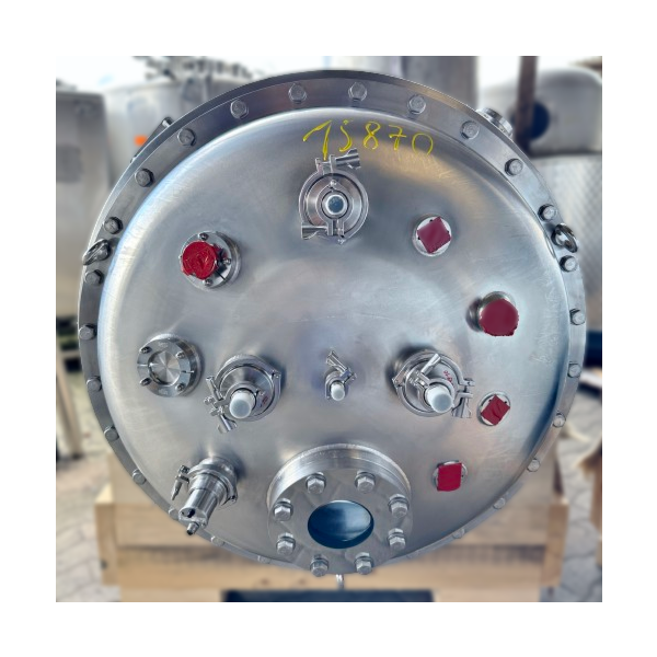 Recipiente a pressione riscaldabile/raffreddabile da 1000 litri in acciaio inox 316 (1.4539), non utilizzato.