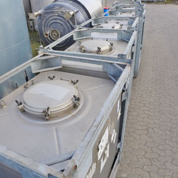 Contenitore IBC da 1000 litri in acciaio inox 304