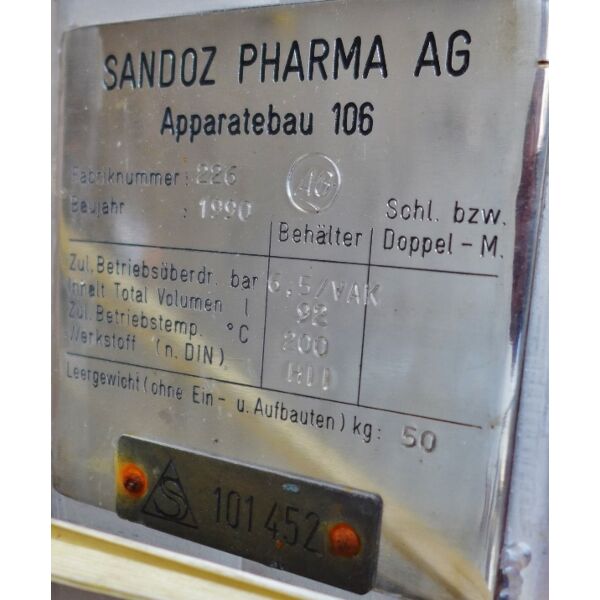 92 liter insulated pressure tank, Fe