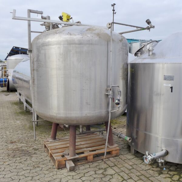 3900 liter pressure tank, Aisi 304