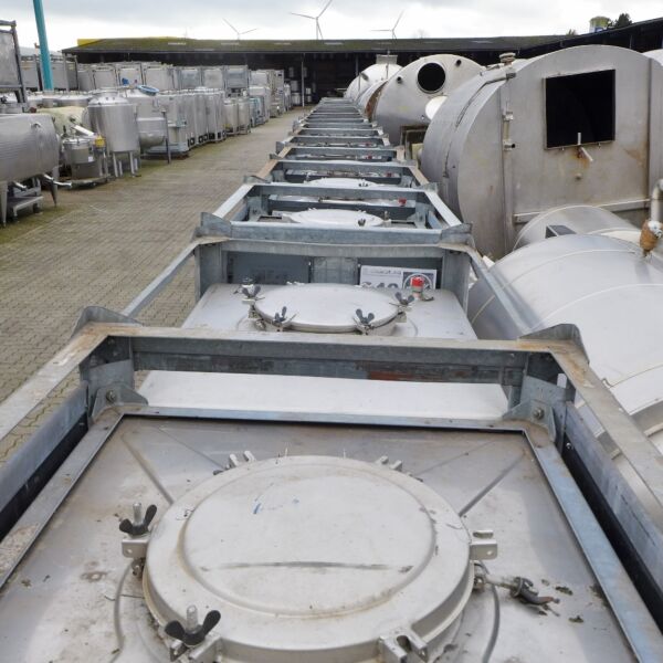 Contenitore IBC da 1000 litri in acciaio inox 304