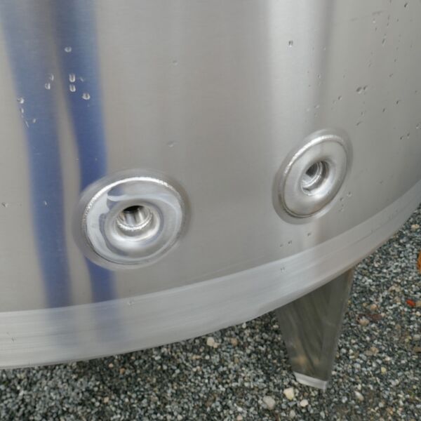 Serbatoio riscaldabile/raffreddabile da 3331 litri in acciaio inox 316 (tipo FIT; opzionale con agitatore), nuovo di fabbrica.