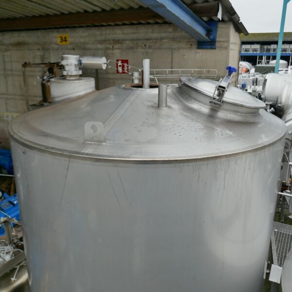 Serbatoio agitatore isolato da 4000 litri in acciaio inox 304 con agitatore ad ancora