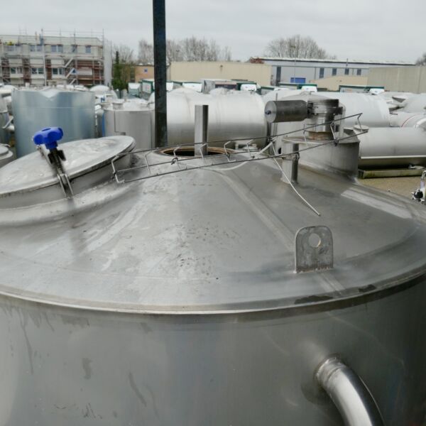 Serbatoio agitatore isolato da 4000 litri in acciaio inox 304 con agitatore ad ancora