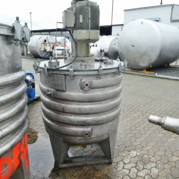 1000 Liter heiz-/kühlbarer Behälter aus V2A