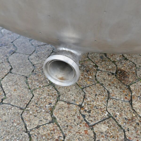 6200 liter horizontal pressure tank, Aisi 304