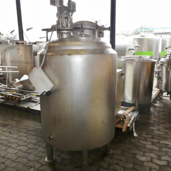 650 Liter heiz-/kühlbarer Druckbehälter aus V2A