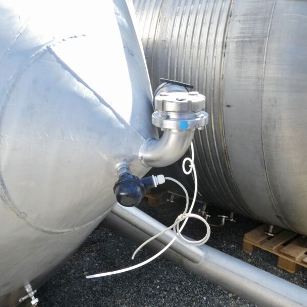 Recipiente a pressione riscaldabile/raffreddabile da 13700 litri in acciaio inox 316