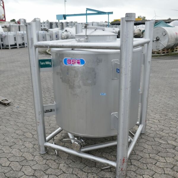1000 Liter Pharma-Container aus V4A