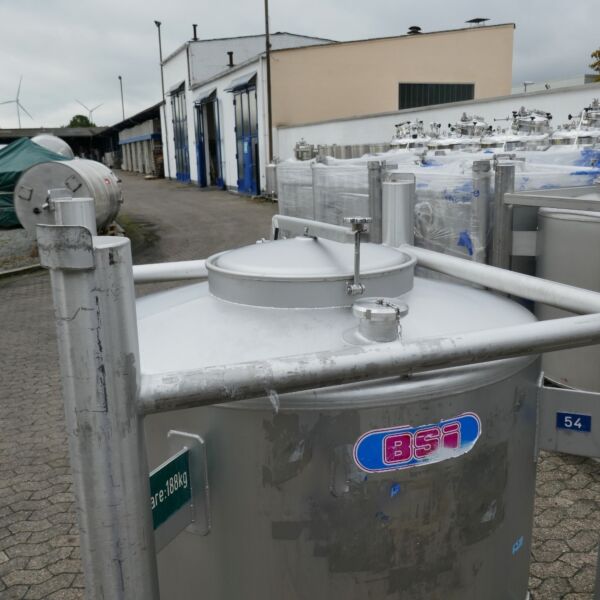 1000 Liter Pharma-Container aus V4A