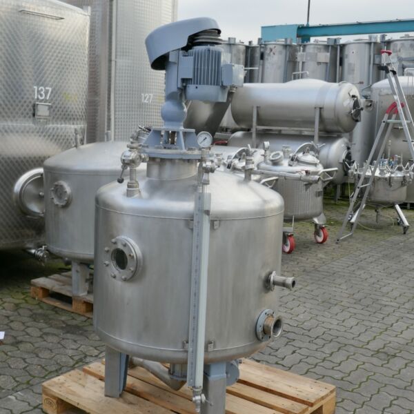 420 Liter agitator tank, Aisi 304 with propeller agitator