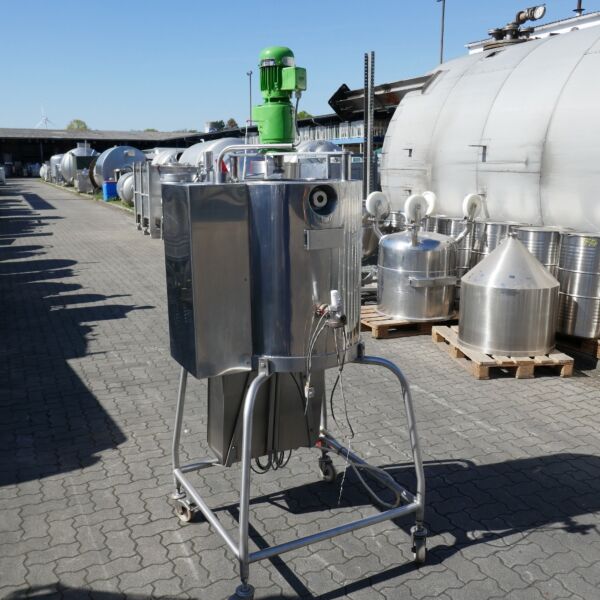 60 liter electrically heated agitator tank made of stainless steel 304 with insulation and bar agitator
