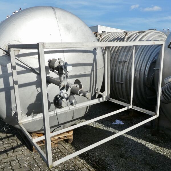 Serbatoio a pressione riscaldabile/raffreddabile da 15000 litri in acciaio inox 304