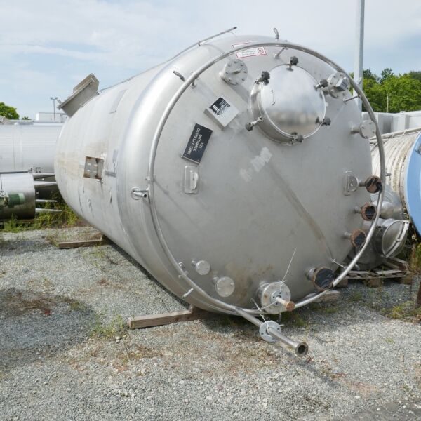 Serbatoio di stoccaggio da 28100 litri in acciaio inox 316