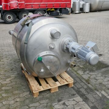 630&#x20;Liter&#x20;heiz-&#x2F;&#x20;k&#xFC;hlbarer&#x20;Mischbeh&#xE4;lter&#x20;aus&#x20;V4A&#x20;mit&#x20;ex-gesch&#xFC;tztem&#x20;Propellerr&#xFC;hrwerk