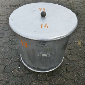100&#x20;Liter&#x20;fahrbarer&#x20;Beh&#xE4;lter&#x20;aus&#x20;V2A&#x20;auf&#x20;Rollen