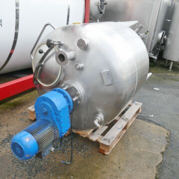 1080 liter stainless steel 316 agitator tank with beam agitator