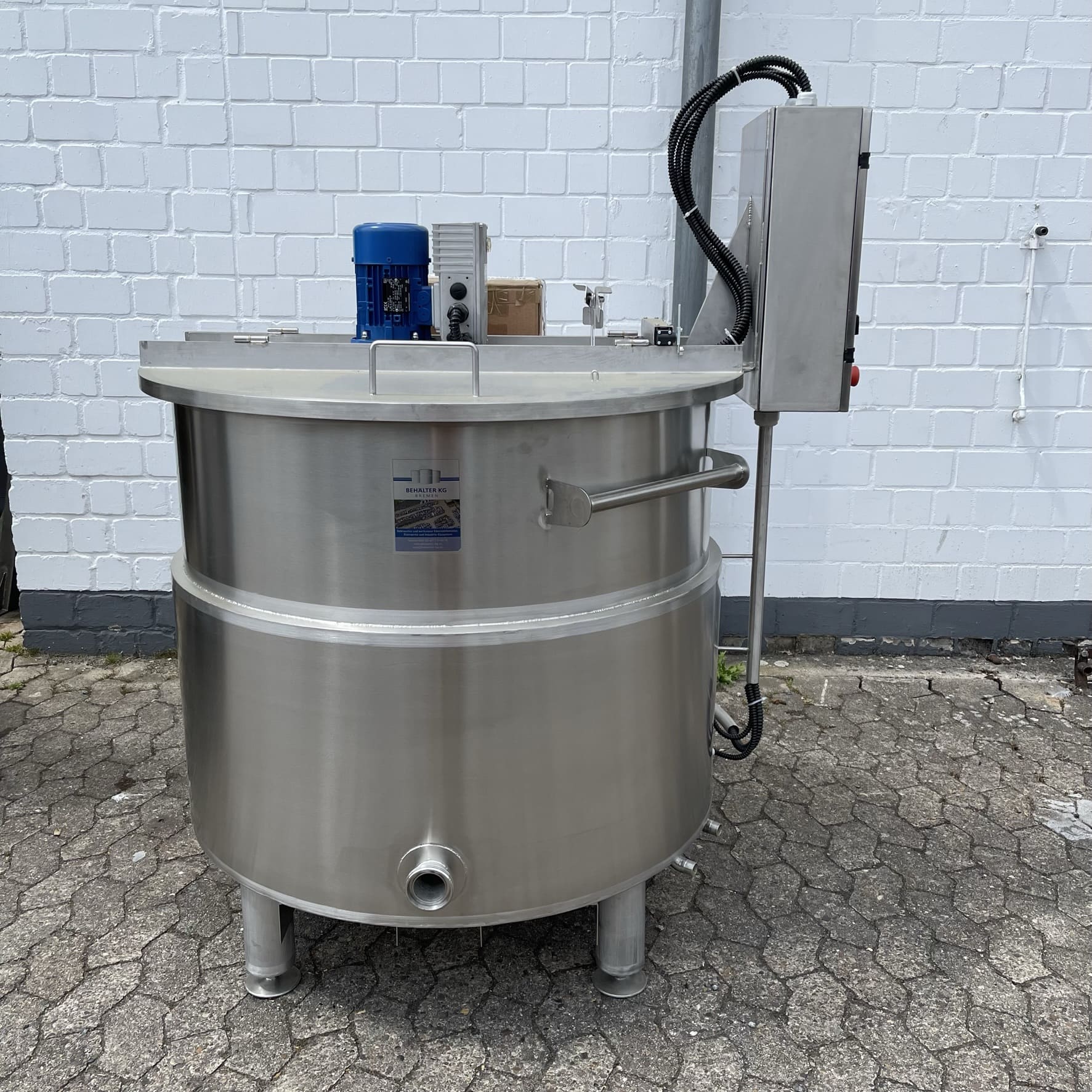 thermal oil heated mixing vessel