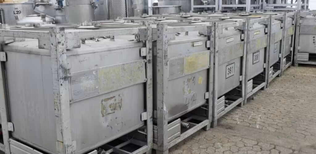 Gebrauchte Edelstahl IBC Container