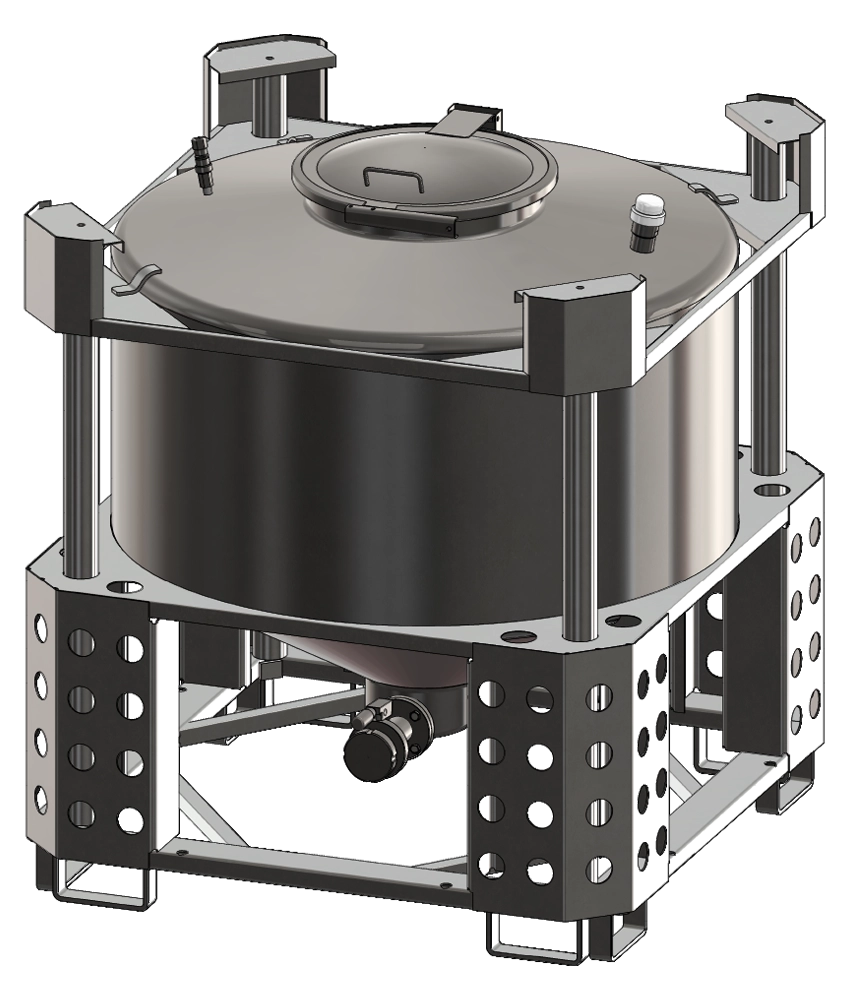 Type PLV – container with conical bottom