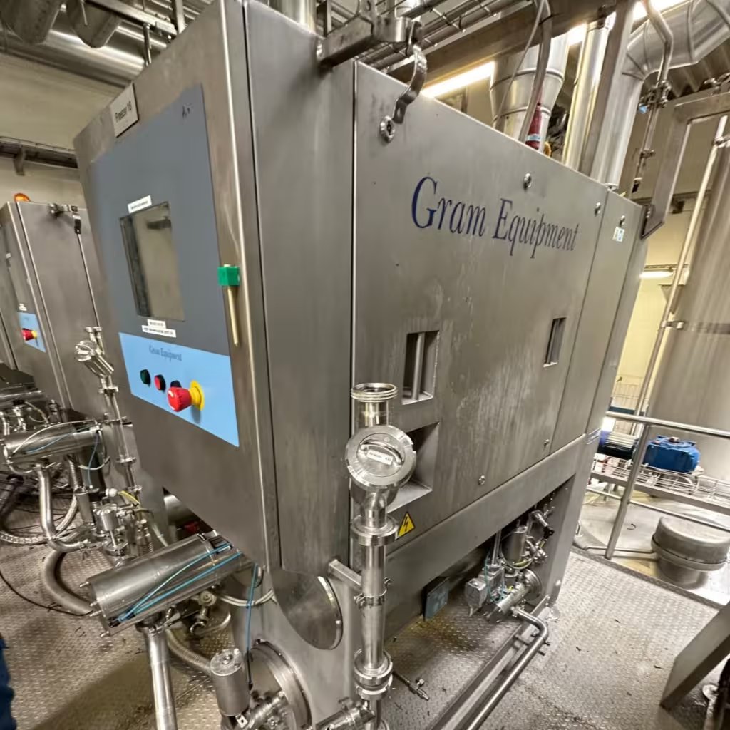 Used Gram Equipment continuous freezer from an industrial ice cream plant