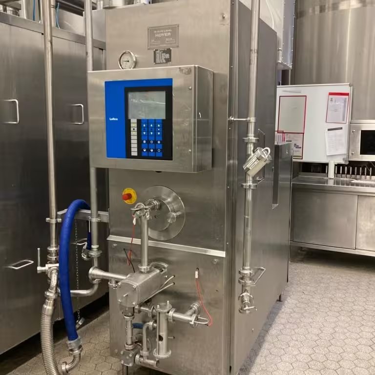 Used Alfa Laval Hoyer continuous freezer for industrial ice cream production