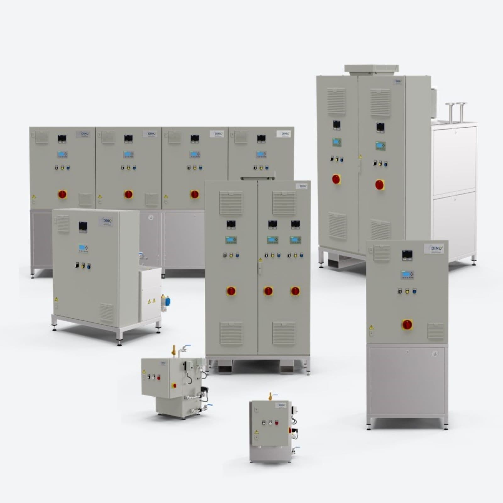 Varios generadores de vapor electricos nuevos de DINO Dampferzeuger GmbH disponibles en stock en Behaelter KG